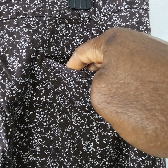 Talbots Floral Pants Womens Sz 16 Plus Ankle Cropped High Rise 40×26 Execellent - Picture 7 of 9